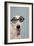 Greyhound Wearing Joke Magnified Glasses-null-Framed Photographic Print