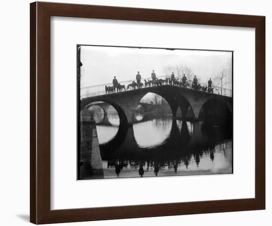 Greyhounds on a Bridge-null-Framed Photographic Print