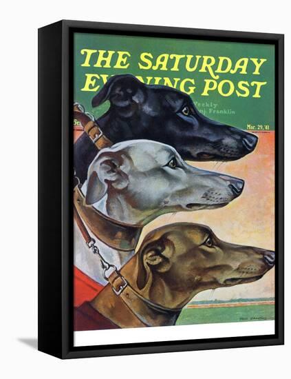 "Greyhounds," Saturday Evening Post Cover, March 29, 1941-Paul Bransom-Framed Premier Image Canvas