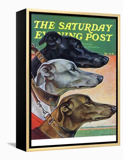 "Greyhounds," Saturday Evening Post Cover, March 29, 1941-Paul Bransom-Framed Premier Image Canvas