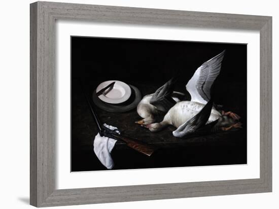 Greylag Geese, 2008-James Gillick-Framed Giclee Print