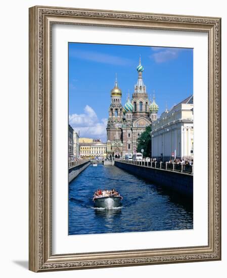 Griboedova Canal and Church of the Spilled Blood, St. Petersburg, Russia-Jonathan Smith-Framed Photographic Print