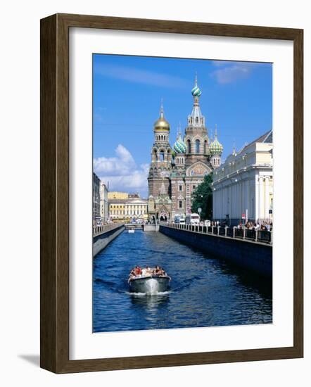 Griboedova Canal and Church of the Spilled Blood, St. Petersburg, Russia-Jonathan Smith-Framed Photographic Print