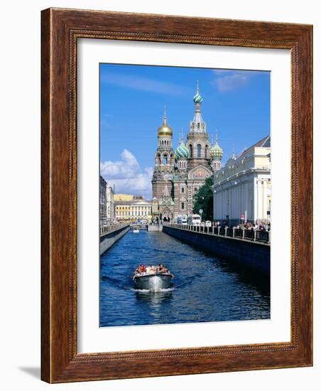 Griboedova Canal and Church of the Spilled Blood, St. Petersburg, Russia-Jonathan Smith-Framed Photographic Print