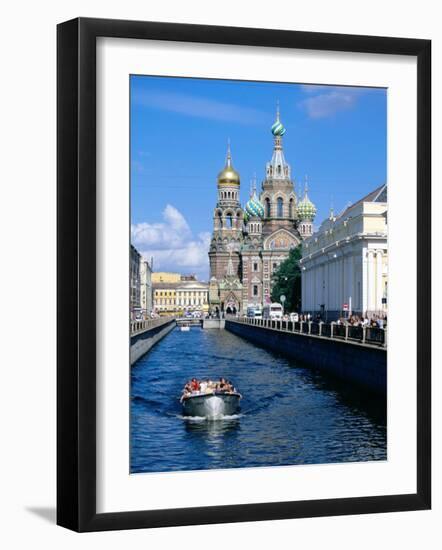 Griboedova Canal and Church of the Spilled Blood, St. Petersburg, Russia-Jonathan Smith-Framed Photographic Print