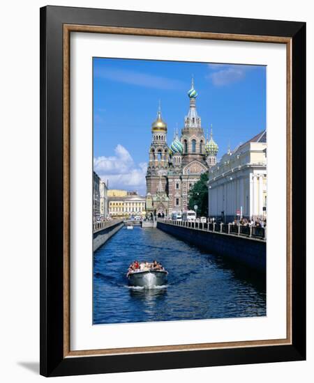 Griboedova Canal and Church of the Spilled Blood, St. Petersburg, Russia-Jonathan Smith-Framed Photographic Print