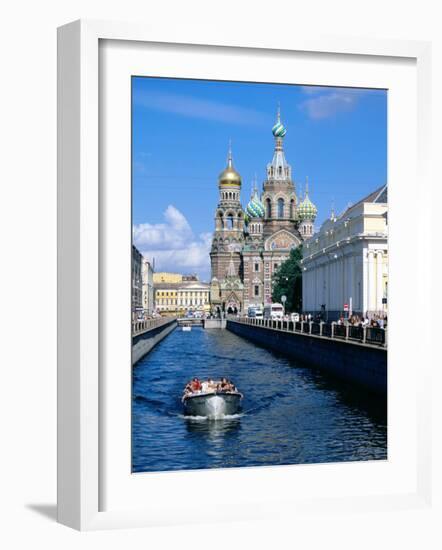 Griboedova Canal and Church of the Spilled Blood, St. Petersburg, Russia-Jonathan Smith-Framed Photographic Print