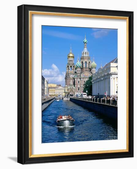 Griboedova Canal and Church of the Spilled Blood, St. Petersburg, Russia-Jonathan Smith-Framed Photographic Print