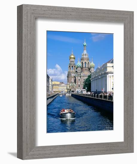 Griboedova Canal and Church of the Spilled Blood, St. Petersburg, Russia-Jonathan Smith-Framed Photographic Print