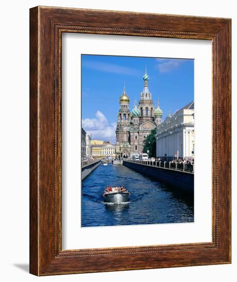 Griboedova Canal and Church of the Spilled Blood, St. Petersburg, Russia-Jonathan Smith-Framed Photographic Print