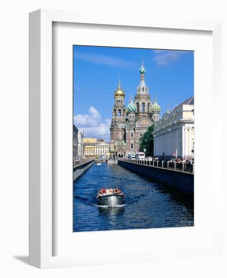 Griboedova Canal and Church of the Spilled Blood, St. Petersburg, Russia-Jonathan Smith-Framed Photographic Print