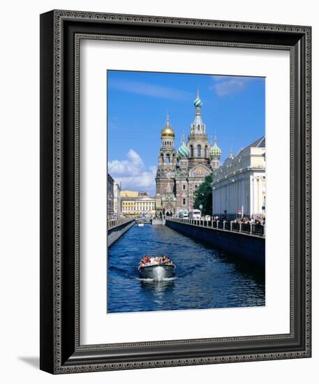 Griboedova Canal and Church of the Spilled Blood, St. Petersburg, Russia-Jonathan Smith-Framed Photographic Print