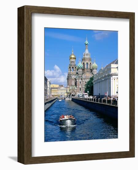 Griboedova Canal and Church of the Spilled Blood, St. Petersburg, Russia-Jonathan Smith-Framed Premium Photographic Print