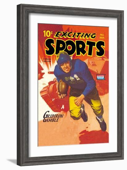 Gridiron Gamble-null-Framed Art Print