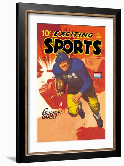 Gridiron Gamble-null-Framed Art Print