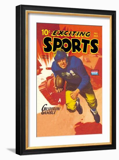 Gridiron Gamble-null-Framed Art Print