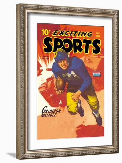 Gridiron Gamble-null-Framed Art Print