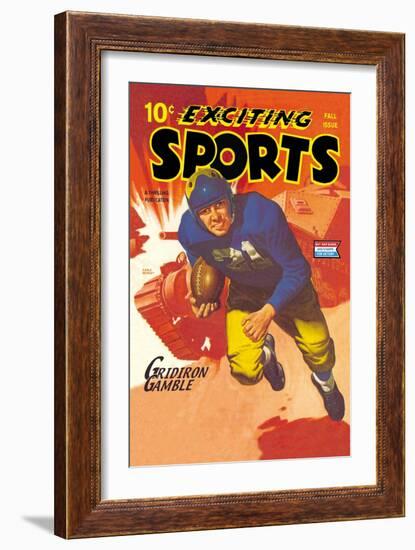 Gridiron Gamble-null-Framed Art Print