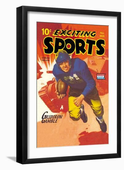 Gridiron Gamble-null-Framed Art Print