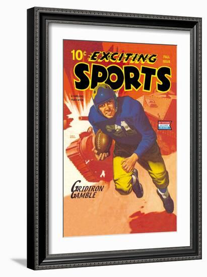 Gridiron Gamble-null-Framed Art Print