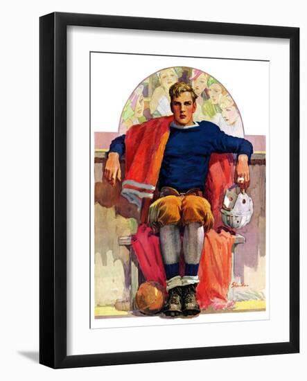 "Gridiron Great,"November 19, 1932-John E. Sheridan-Framed Giclee Print