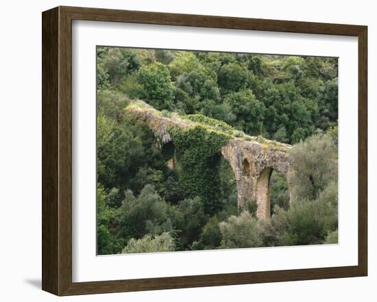 Griechenland, Peloponnes, Pylos, Landschaft, AquäDukt, Pilos, Wald-Thonig-Framed Photographic Print