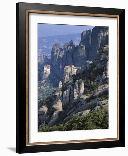 Griechenland, Thessalien, Meteora-Klv?Ster, Kloster Roussanou, Aghios Nikolaos , Glaube, Religion-Thonig-Framed Photographic Print