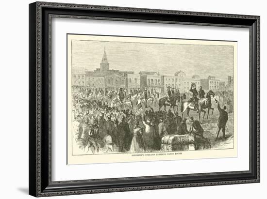 Grierson's Command Entering Baton Rouge, April 1863-null-Framed Giclee Print