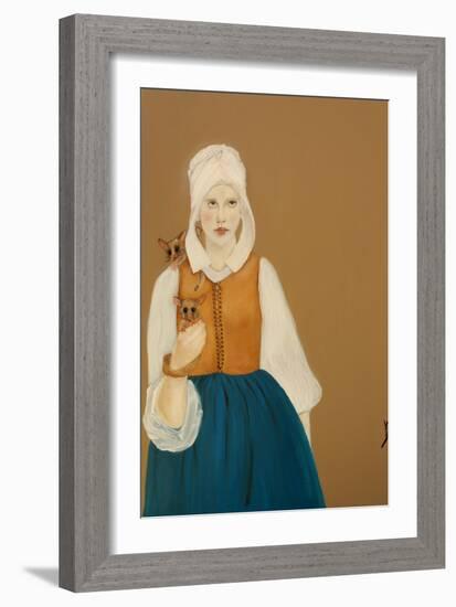 Griet And Friends, 2017-Susan Adams-Framed Giclee Print