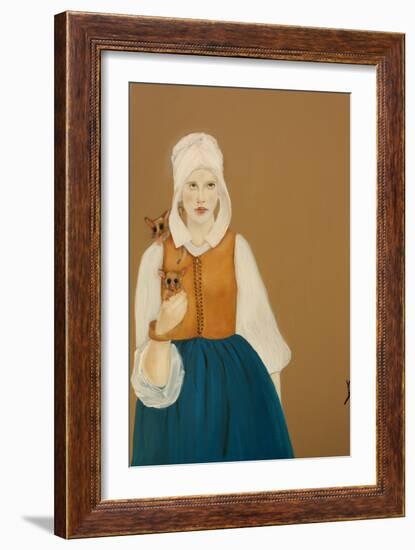 Griet And Friends, 2017-Susan Adams-Framed Giclee Print