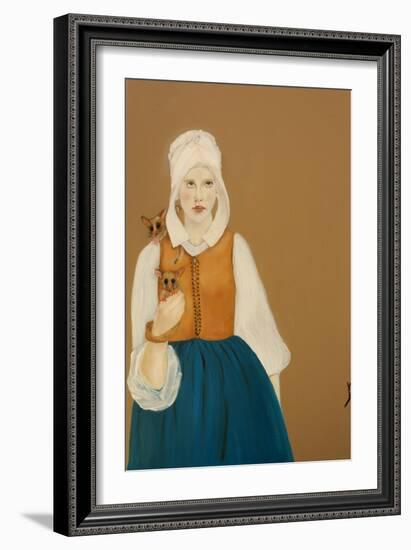 Griet And Friends, 2017-Susan Adams-Framed Giclee Print