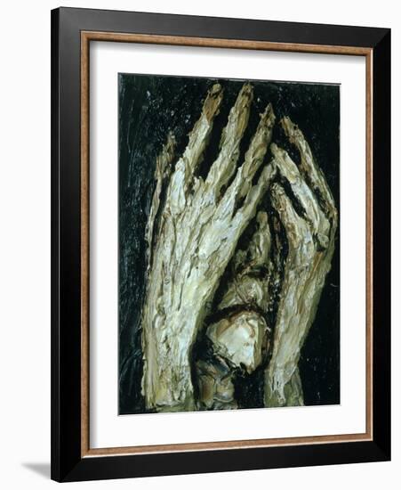 Grieving Head, 1984-Evelyn Williams-Framed Giclee Print