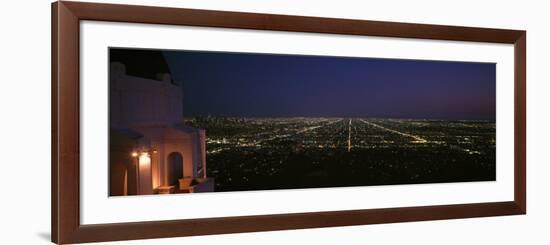 Griffith Park Observatory at Night, Griffith Park, Los Angeles, California, USA-null-Framed Photographic Print