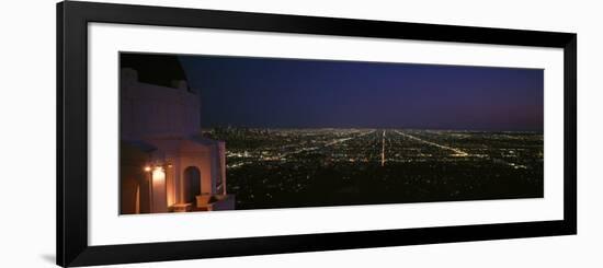 Griffith Park Observatory at Night, Griffith Park, Los Angeles, California, USA-null-Framed Photographic Print
