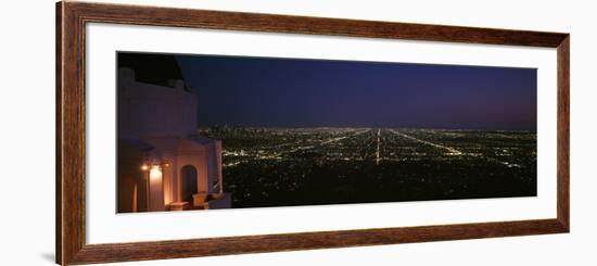 Griffith Park Observatory at Night, Griffith Park, Los Angeles, California, USA-null-Framed Photographic Print