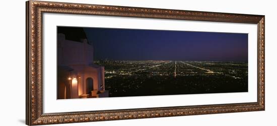 Griffith Park Observatory at Night, Griffith Park, Los Angeles, California, USA-null-Framed Photographic Print