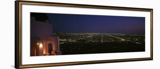 Griffith Park Observatory at Night, Griffith Park, Los Angeles, California, USA-null-Framed Photographic Print