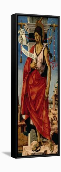 Griffoni Polyptych- St John the Baptist-Francesco del Cossa-Framed Premier Image Canvas
