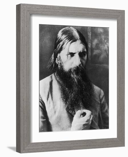 Grigori Rasputin Russian Mystic and Court Favourite in 1908-null-Framed Premium Photographic Print