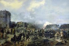 The French-Russian Battle at Malakhov Kurgan in 1855, 1856-Grigory Shukayev-Mounted Giclee Print