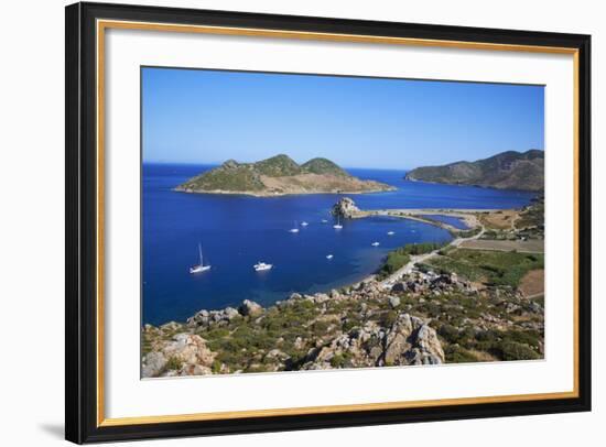 Grikos Bay, Patmos, Dodecanese, Greek Islands, Greece, Europe-null-Framed Photographic Print