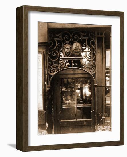 Grille de Marchand de Vins, 3 Rue de l'Larbale?te-Eugène Atget-Framed Photographic Print