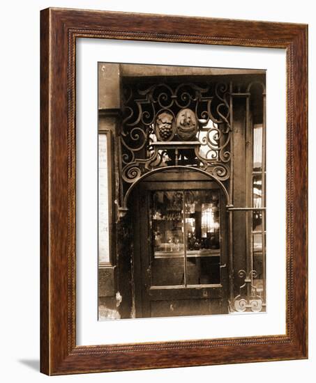 Grille de Marchand de Vins, 3 Rue de l'Larbale?te-Eugène Atget-Framed Photographic Print