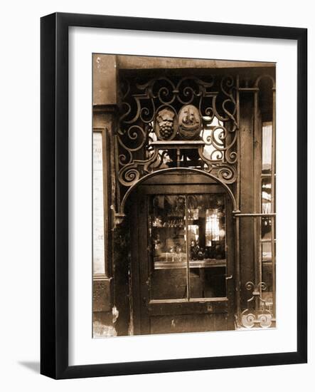 Grille de Marchand de Vins, 3 Rue de l'Larbale?te-Eugène Atget-Framed Photographic Print