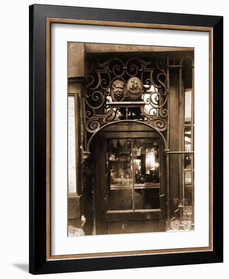 Grille de Marchand de Vins, 3 Rue de l'Larbale?te-Eugène Atget-Framed Photographic Print