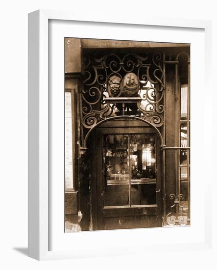 Grille de Marchand de Vins, 3 Rue de l'Larbale?te-Eugène Atget-Framed Photographic Print