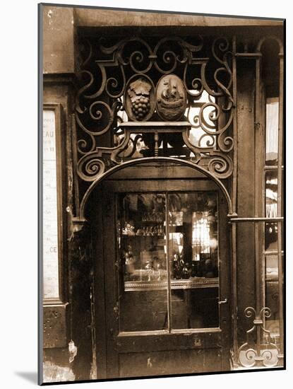 Grille de Marchand de Vins, 3 Rue de l'Larbale?te-Eugène Atget-Mounted Photographic Print