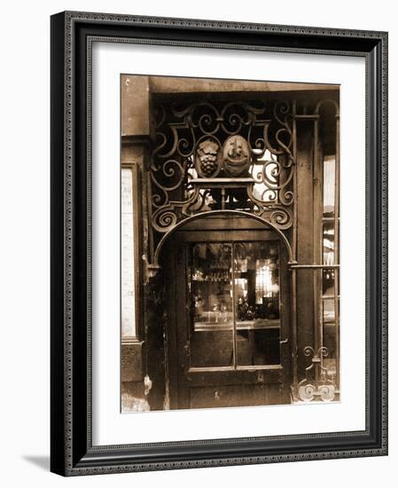 Grille de Marchand de Vins, 3 Rue de l'Larbale?te-Eugène Atget-Framed Photographic Print