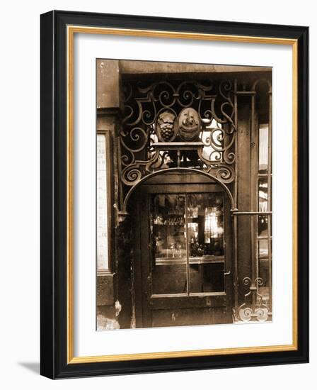 Grille de Marchand de Vins, 3 Rue de l'Larbale?te-Eugène Atget-Framed Photographic Print