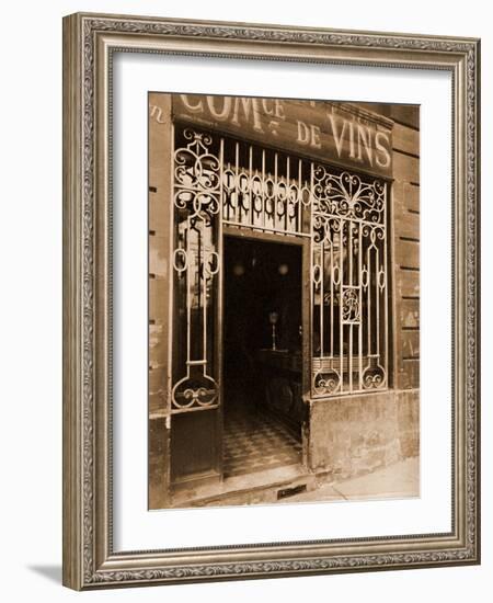 Grille de Marchand de Vins, Rue des Ciseaux-Eugène Atget-Framed Photographic Print